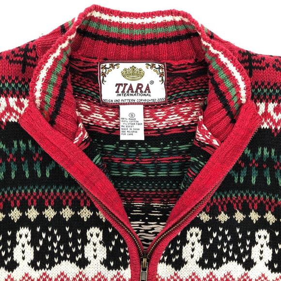 Y2k vintage Christmas cardigan sweater 2000s - Picture 2 of 4